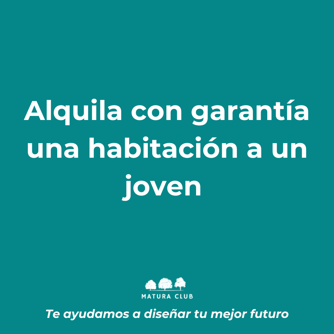 Alquila con garantía una habitación a un joven